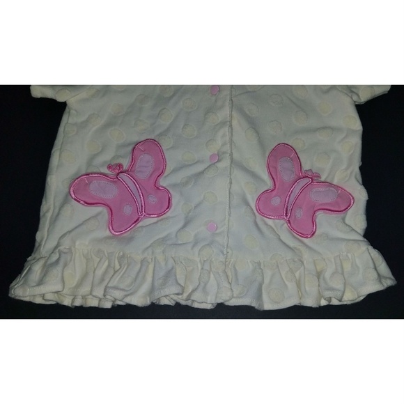 Piglet Butterfly Hooded Jacket Top Baby Girl 12 Months Cream Pink Walt Disney - Picture 3 of 7
